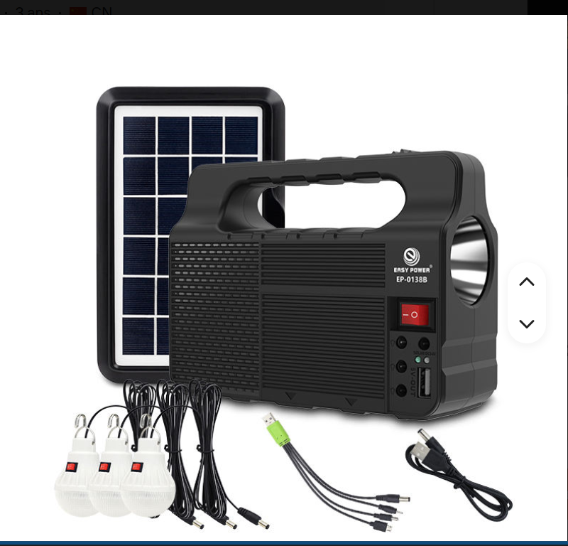 Baterie avec Panneaux solaire